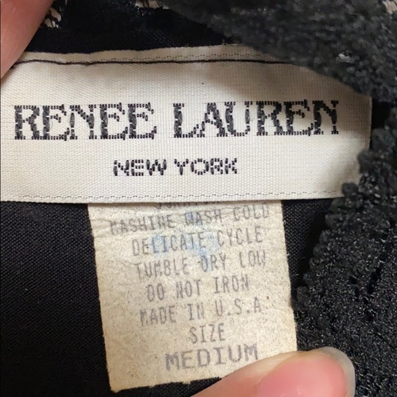 2 for $15 vintage renee Lauren black tank top - Picture 6 of 10